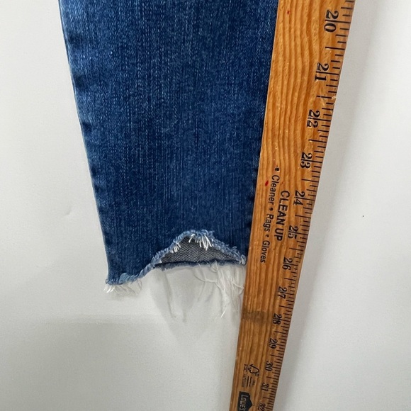 Paige Jeans Womens 25 Blue Medium Wash High Rise Hoxton Ankle Skinny Raw Hem - Picture 8 of 10